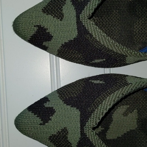 Rothy's Women's Size W7 The Point Green Camo Lightweight Slip On Flats China - Picture 3 of 10